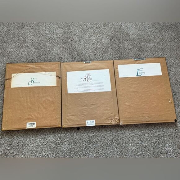 Rare Find Fernandez The 12 Days of Christmas Series Matted Framed Prints - Picture 9 of 13